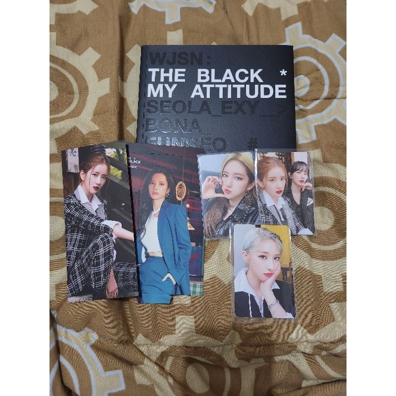 [FULLSET] album WJSN the black my attitude black version photocard seola exy bona eunseo