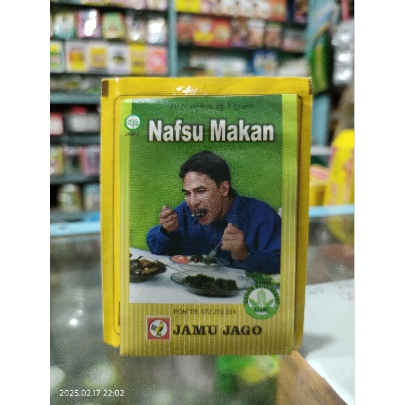 

Jamu jago eceran nafsu makan doyan makan 1 sachet