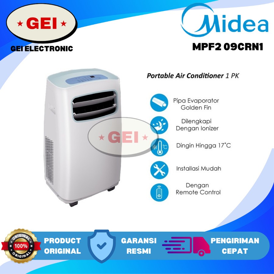 MIDEA MPF2 09CRN1 AC PORTABLE MIDEA MPF2-09CRN1 1PK