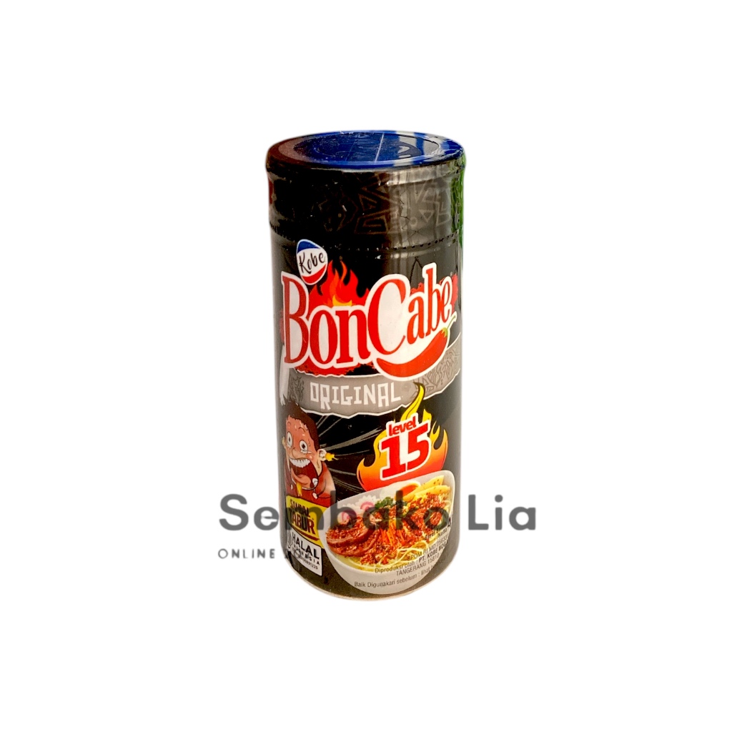 

BONCABE Sambal Cabe Tabur Bubuk Kobe Level 15 / Boncabe Sambal Tabur Original Lv 15