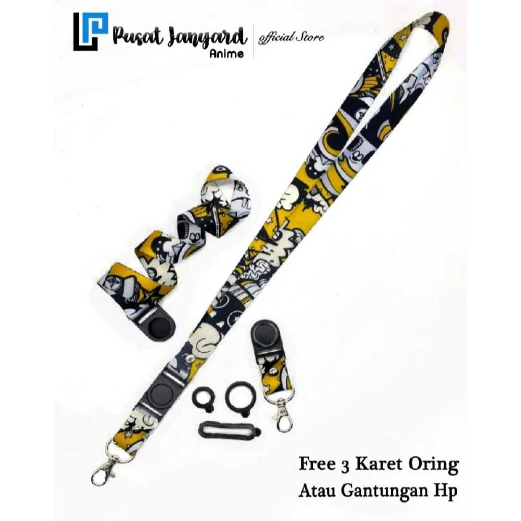 

Tali Lanyard/Gantungan HP/Gantungan Kunci/Gantungan pdd&Mod Full printing ukuran 2cmx50cm Anti Luntur ( Bahan Premium)