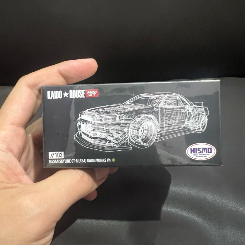 Mini GT Kaido House Nissan Skylune GT-R R34 103 Kaido Works V4 Jade Sealed