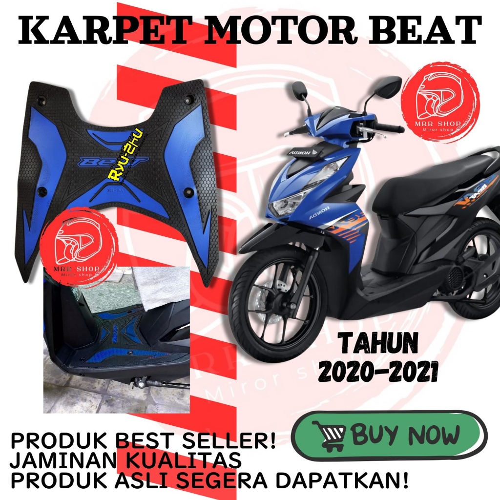[FS] BEAT I I Karpet karet stepfloor alas kaki pijakan motor  motor BEAT 2020-2021 street Deluxe cbs