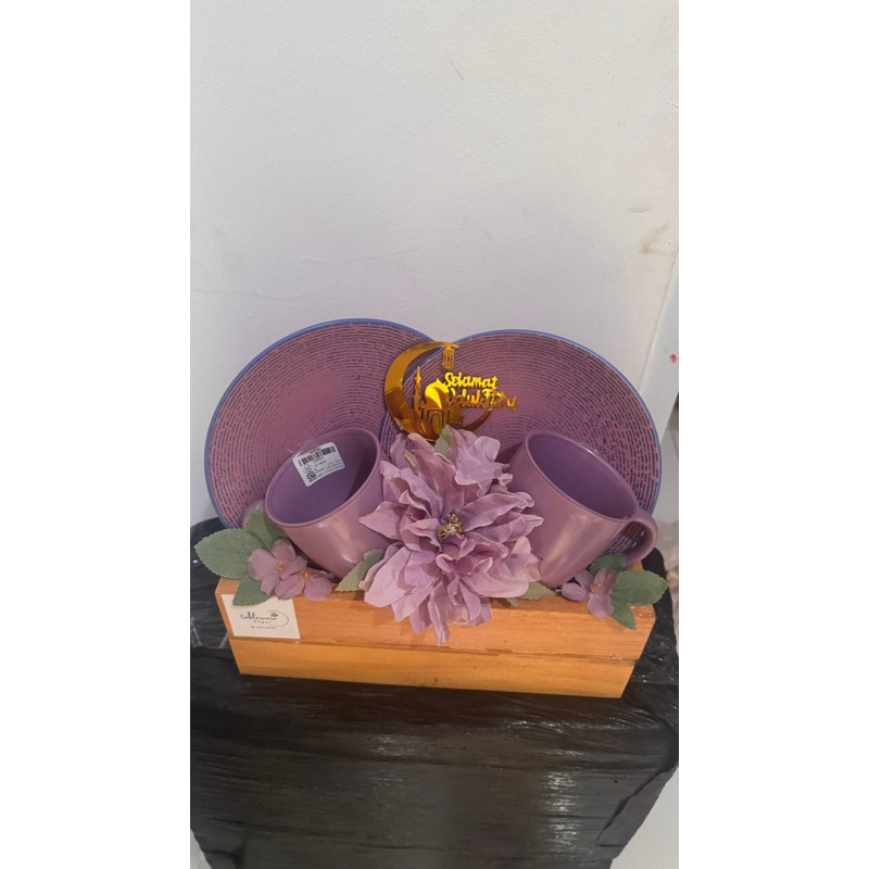 ( hampers tableware_bogor ) Hampers piring keramik set gift wedding hampers Natal Imlek Lebaran Idul