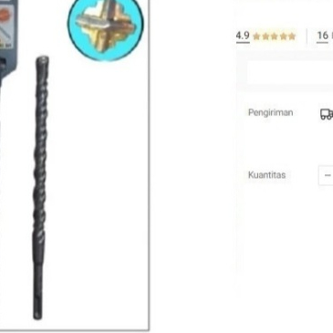 

Mata Bor Beton SDS PLUS 14mm x 310mm Masonry Drill Bit 4 sisi HERRISH