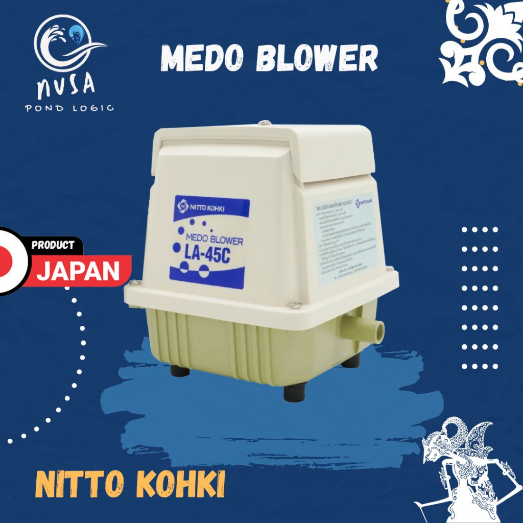Nitto Air Blower Medo LA 45C Compressor Air Pump Pompa Udara Kolam