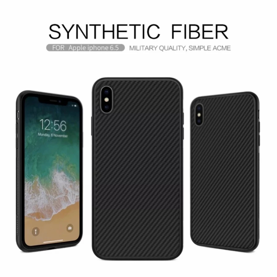 IPHONE X / XS CASE ANTI HEAT CARBON (ANTI PANAS)