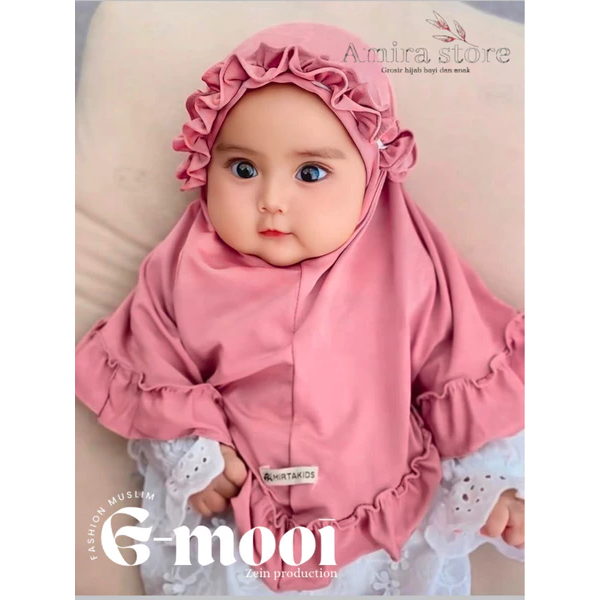 jilbab anak instan bayi 0-6 tahun / jilbab anak baby kriwil jersey