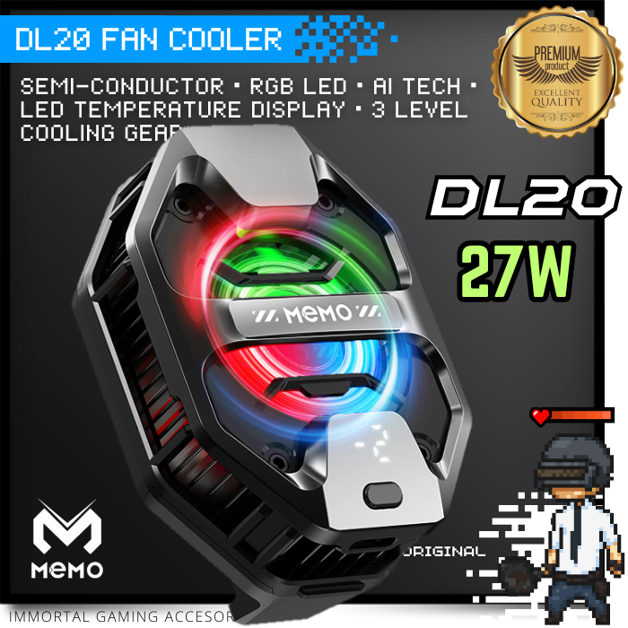 [IM] MEMO DL20 Overclocking AI Funcooler 27W Kipas Pendingin HP Fan Cooler Gaming USB Bukan Flydigi 