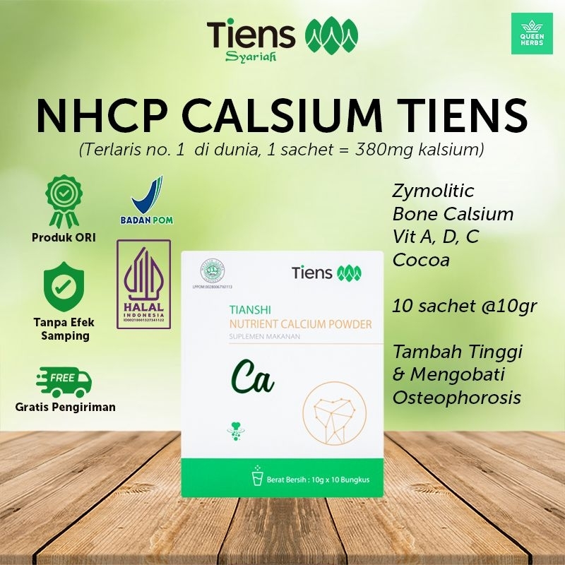 Nutrient Calcium Powder Tiens - Kalsium Tulang Tinggi Badan Osteophorosis Patah Tulang Nyeri Tulang