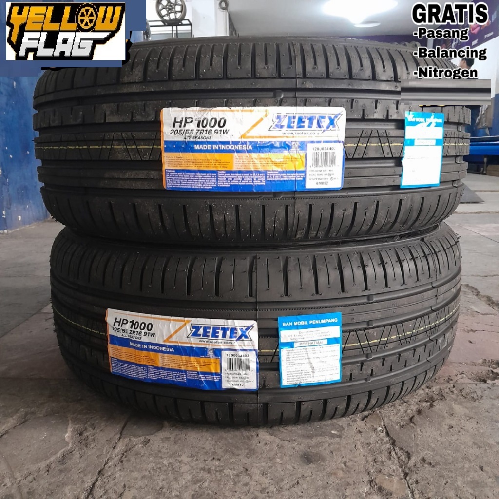 Ban Mobil Standar Mitsubishi Xpander Ring 16 Merk Zeetex HP1000 Ukuran 205 55 R16 Tubeless