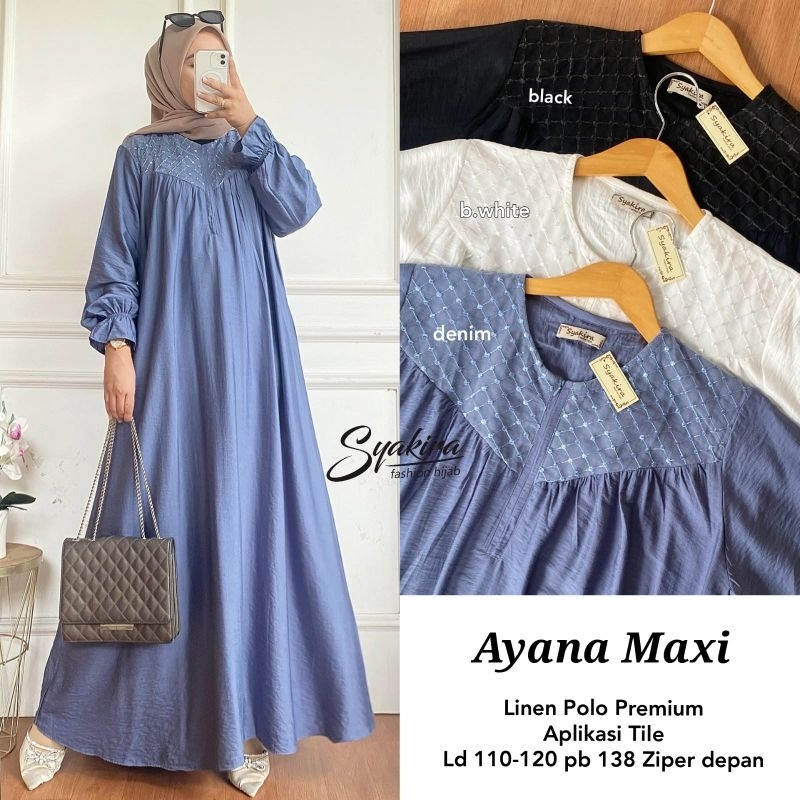 Ayana maxy#  Akira midi # Liora Midi dress by Syakira