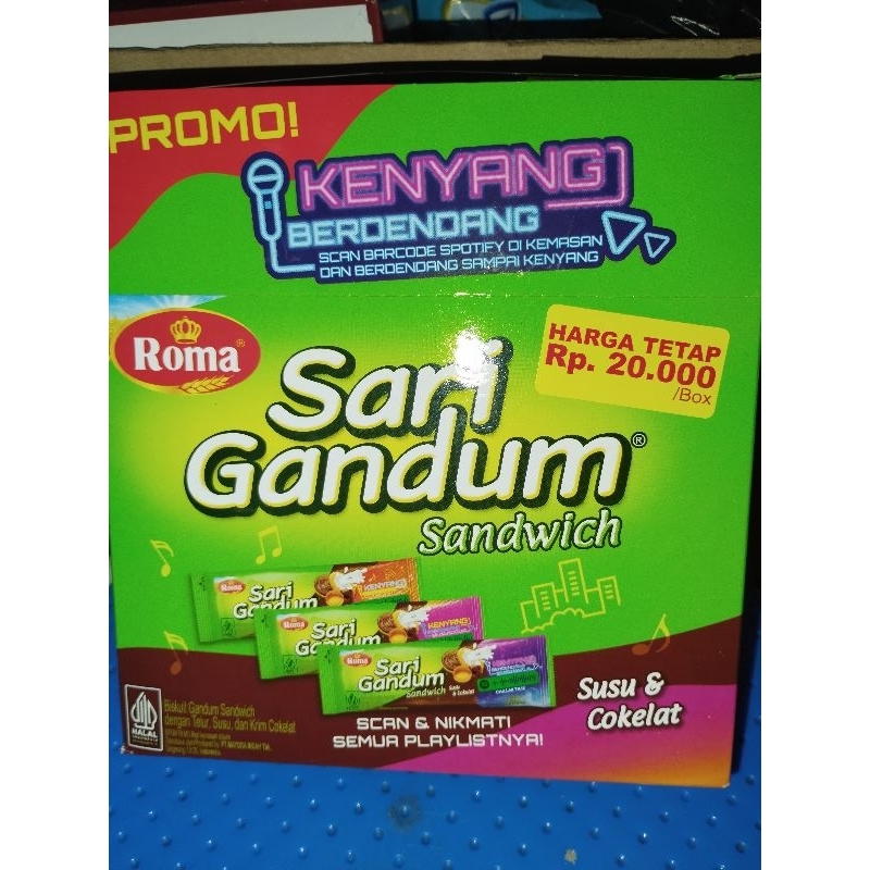 

sari gandum sandwich isi 12pcs