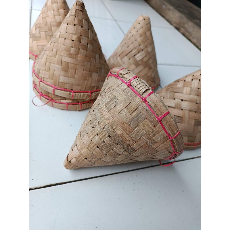 kukusan bambu 15cm / kukusan kerucut mini / kukusan kecil