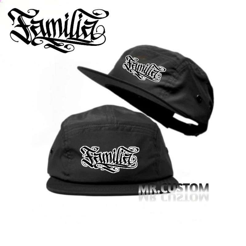 Topi 5 Panel Casual Lokal Brand Familias/ Five Panel Skena Pria Wanita Dewasa