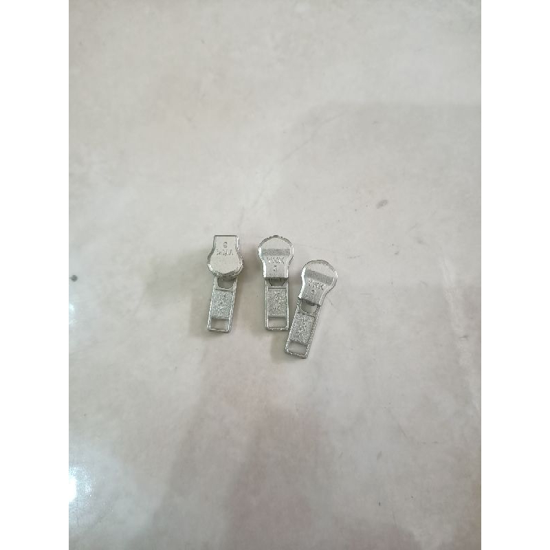 kepala resleting celana jeans silver no3 YKK (harga 10pcs) kotak