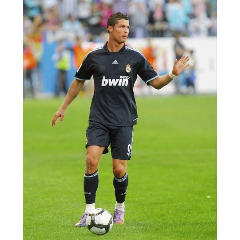 Gratis Nameset Ronaldo Jersey Retro Real Madrid 2009 2010 Away Size S