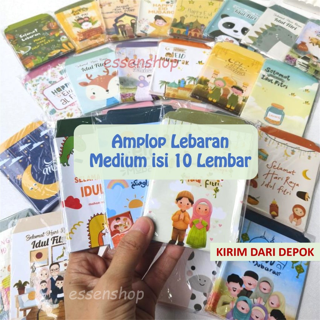 

Amplop lebaran 2025 aesthetic unik isi 10 pcs amplop idul fitri uang lipat medium
