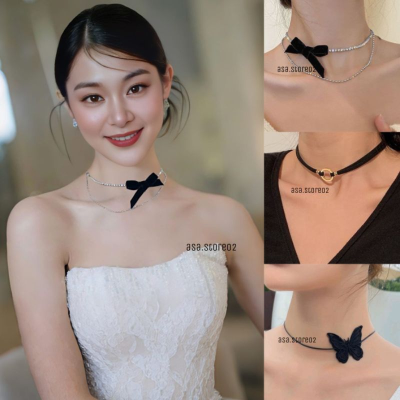 Kalung Choker Wanita Hitam