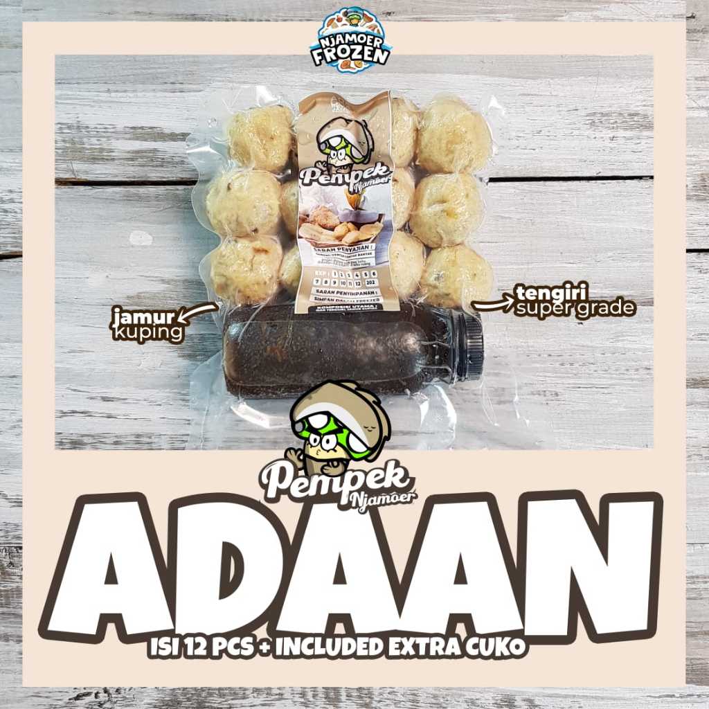 

PEMPEK NJAMOER ADAAN ISI 12 PCS + EXTRA CUKO