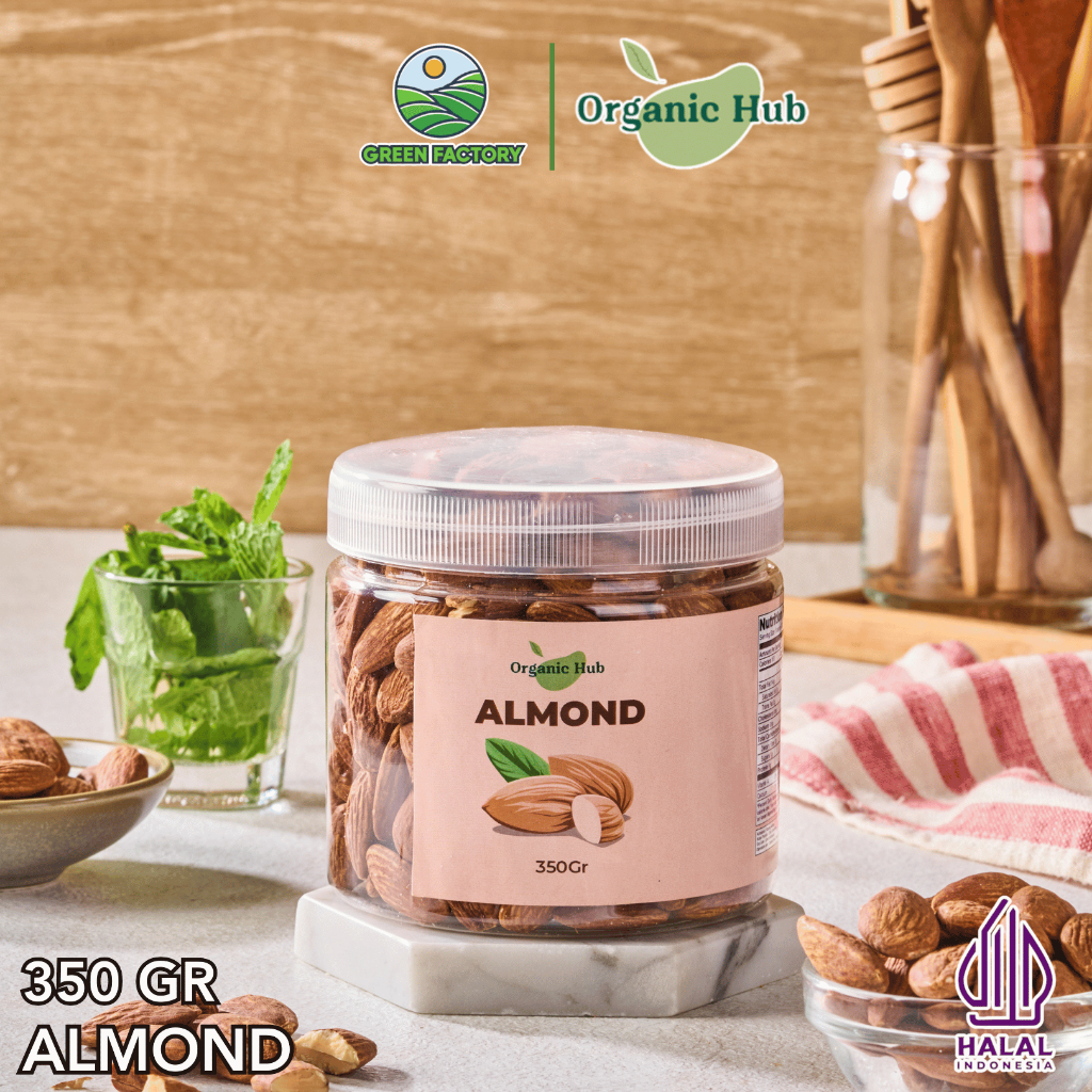 

Organic Hub Kacang Almond Panggang Roasted 350 gr