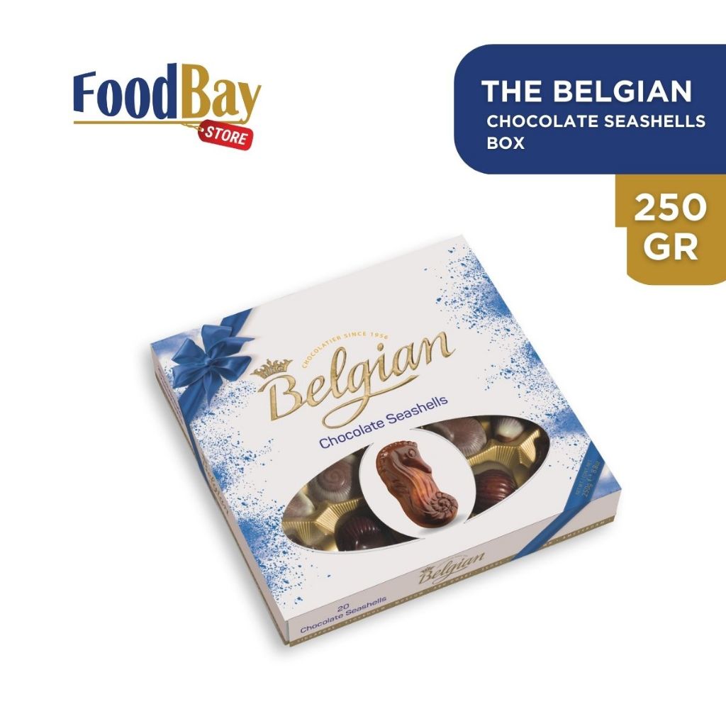 

THE BELGIAN Gift Box Chocolate Seashells Original 250 Gr