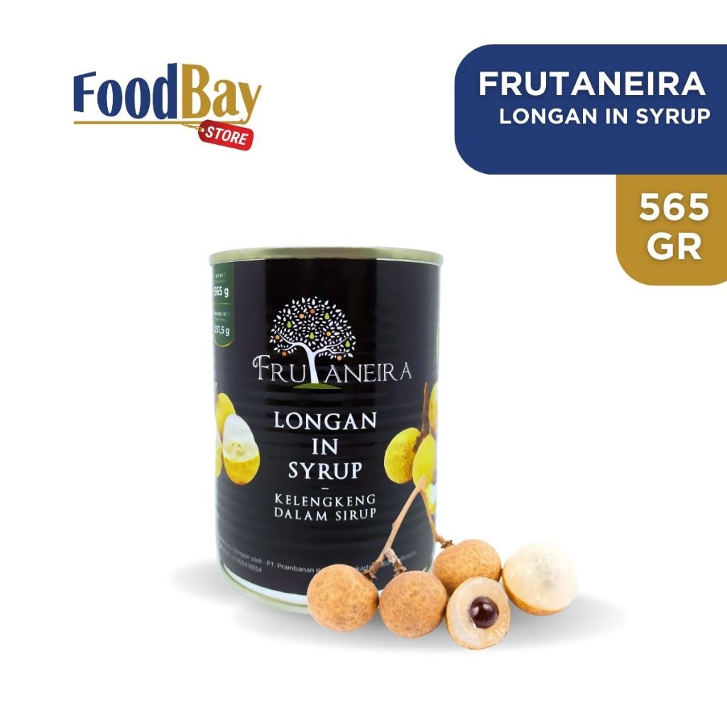 

FRUTANEIRA Longan In Syrup 565 Gram / Buahan Kelengkeng Kaleng 565 gr