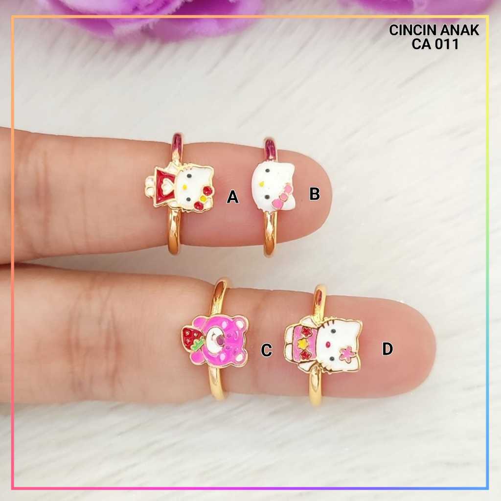 Good Jewelry perhiasan cincin anak hk pink CA 011