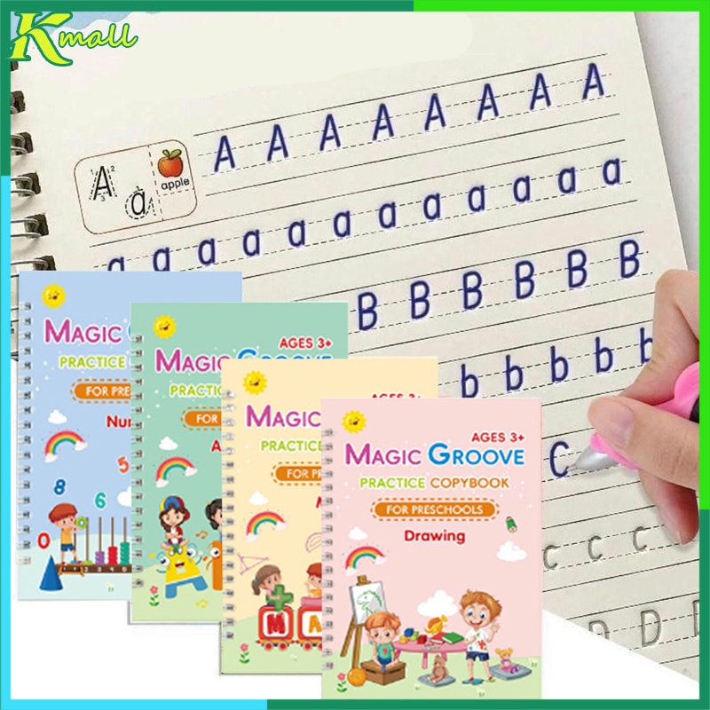 

Magic Buku / Magic Practice Book 1 Set isi 4 buku+pen+refill / Set Buku Latihan Belajar Preschool