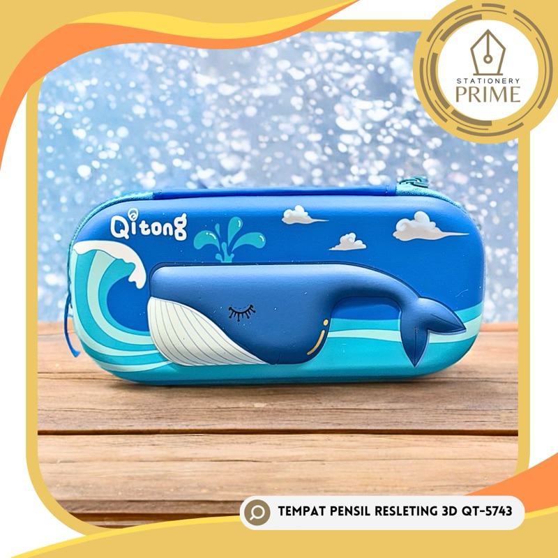 

Tempat Pensil / Kotak Pensil / Pencil Case Resleting Ikan Paus 3D [QT-5743]