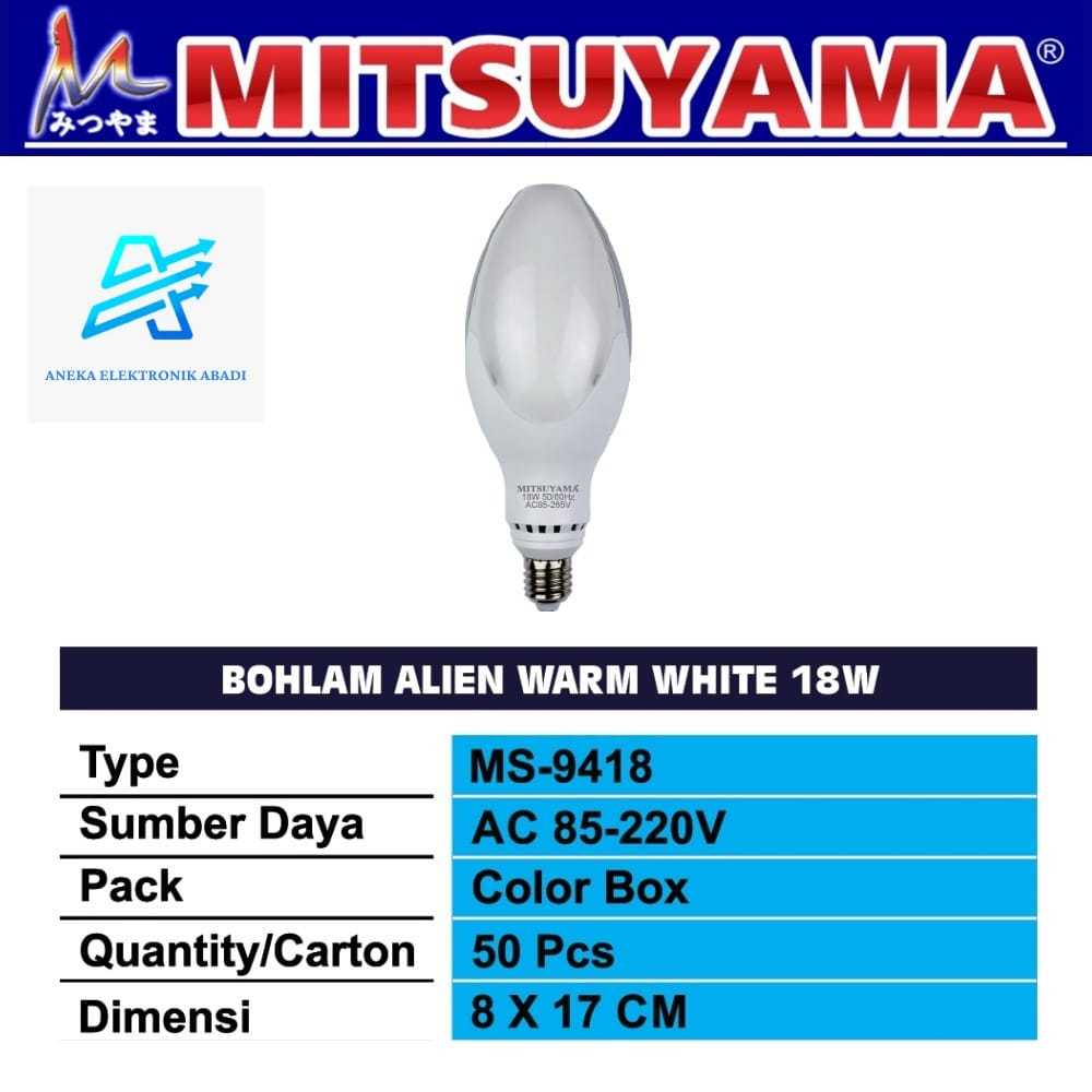 Lampu Cahaya Kuning Mitsuyama Lampu Cahaya Kuning Alien Bulb WW MS-9418