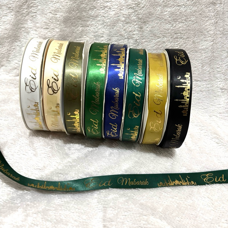 

(PER ROLL) Pita IDUL FITRI Premium 2CM, 2,5CMcm Pita Lebaran Premium +-45M/Roll