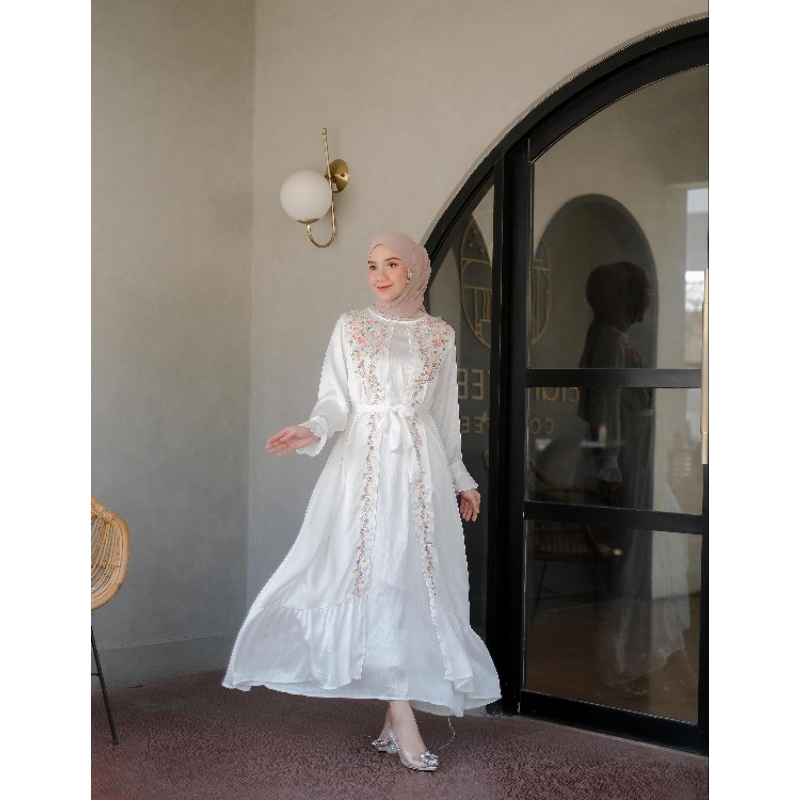 Ravina Dress / Gamis Wanita / Baju Lebaran Wanita LD 110