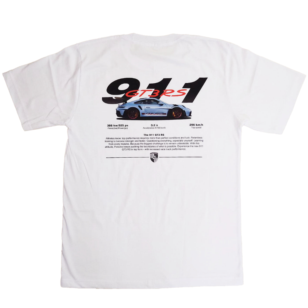 PORCSHE 911 GT3 RS T-SHIRT KATUN COMBED 24S