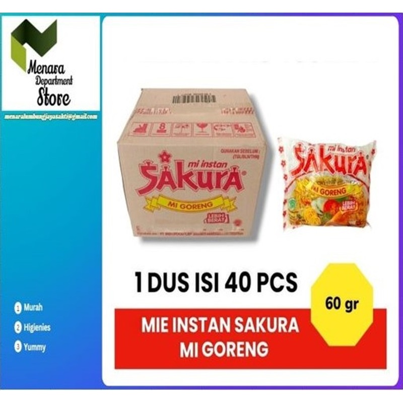 

Mie Instant SAKURA Mi Goreng - ( Harga 1 DUS )