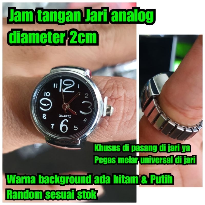 Jam tangan cincin diameter 2cm Jam jari jam cincin jam tangan jari jam klasik  jam tangan kuarsa jam