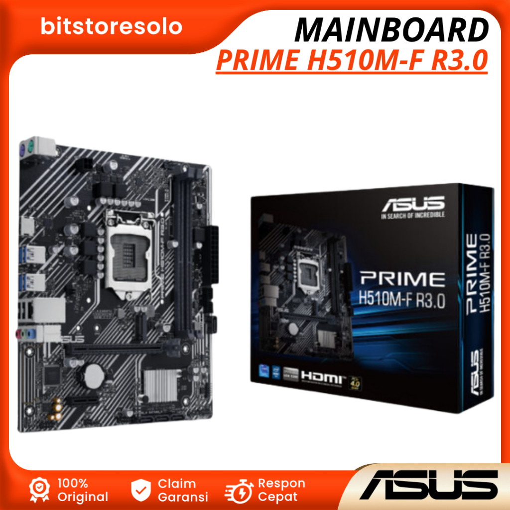 Motherboard Mainboard Mobo Asus PRIME H510M-F R3.0 LGA1200 H470 DDR4 Mobo Gaming
