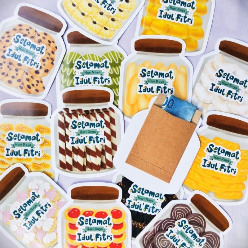 

[12 Pcs] 13 MACAM AMPLOP LEBARAN BENTUK KUE 3D UKURAN BESAR TERBARU