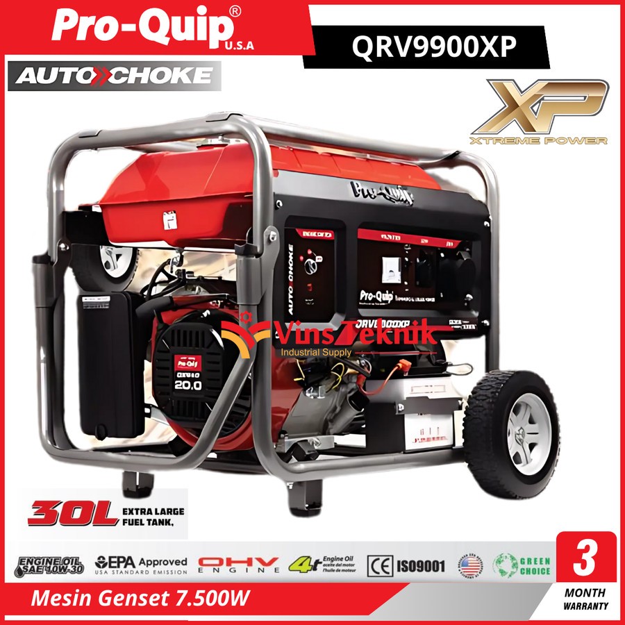 ProQuip QRV9900XP Mesin Genset Listrik Genset Bensin Generator Genset 7500Watt QRV9900 QRV 9900 XP