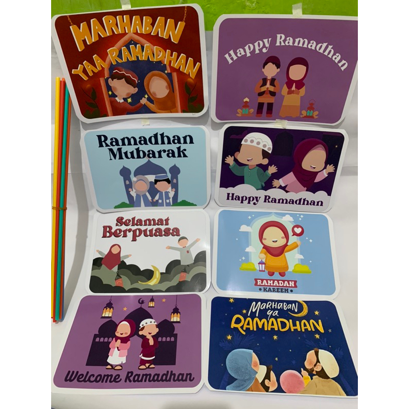 KUMPULAN PROPS RAMADHAN LEBARAN IDUL FITRI READY STOCK ONLY PROPS PHOTOBOOTH PAWAI ANAK SEKOLAH