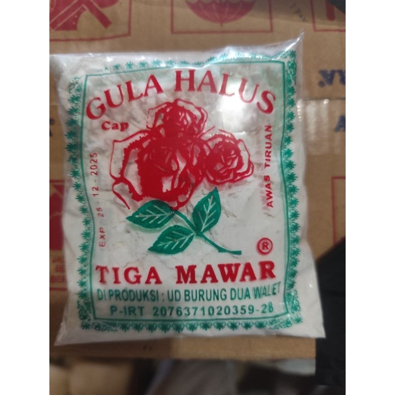 

gula halus cap tiga mawar 100gr