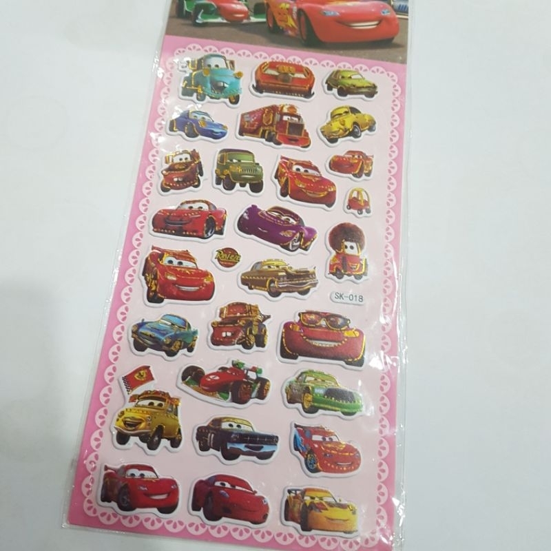 

Sticker Anak Timbul Motif Cars SK-018