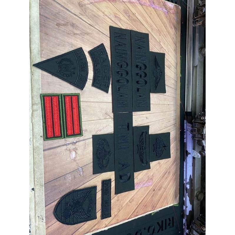 papan nama pdl mika polos kain atribut tni