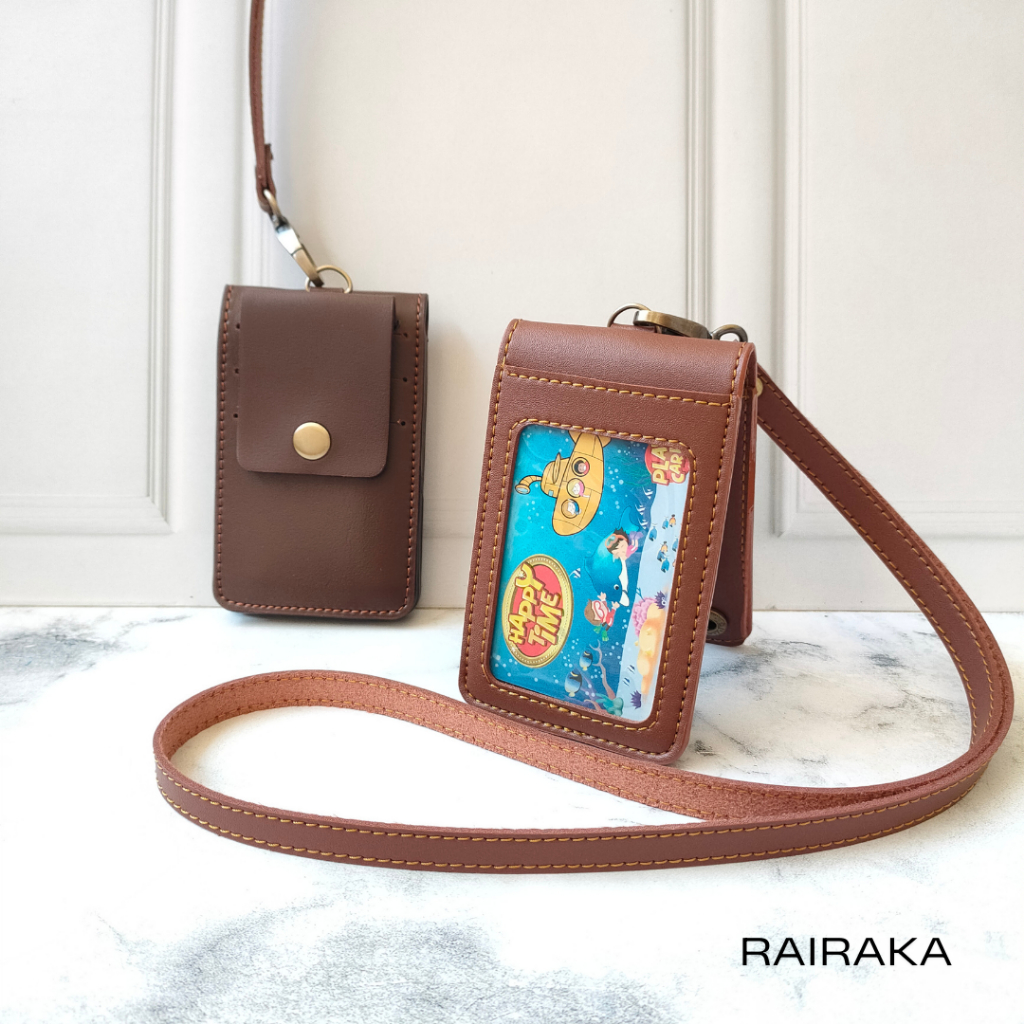 

Idcard Holder Name Tag Kulit New Single Flip Multifungsi Terbaru