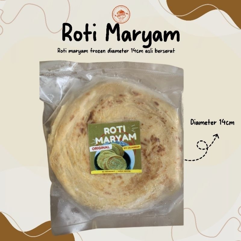 

Roti Maryam 14 cm/ isi 5