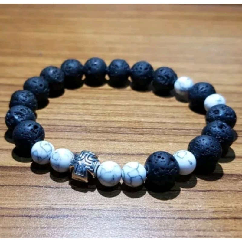Gelang Rosario Batu Alam asli ukuran custom