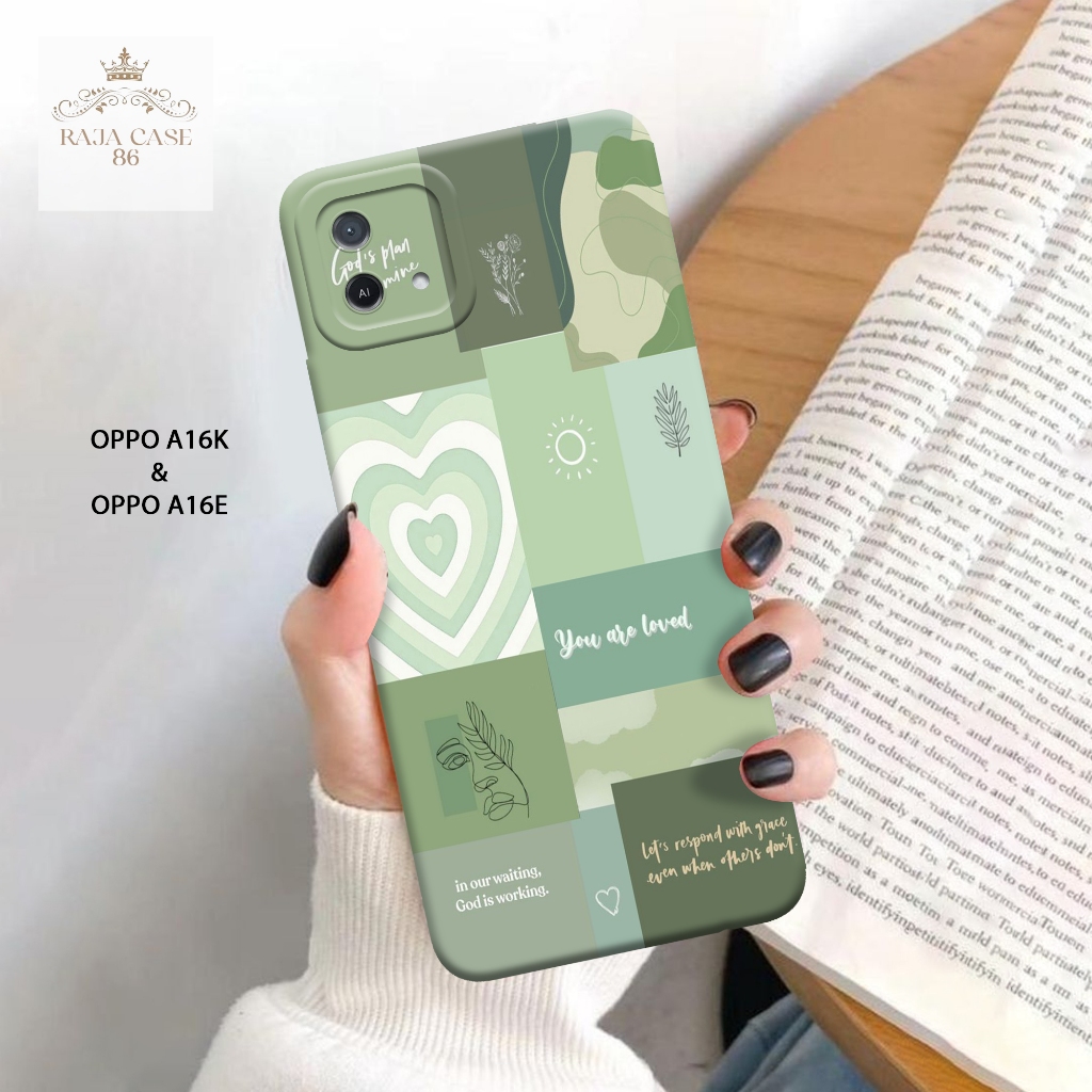 Softcase Oppo A16k / Oppo A16e - Rajacase - Case Oppo A16k - Motif Case Aesthetic - Case Oppo A16e -