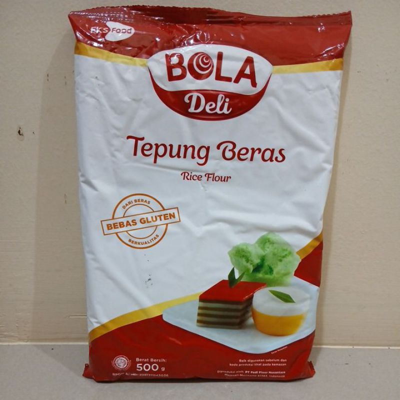 

TEPUNG BERAS CAP BOLA DELI 500 GRAM