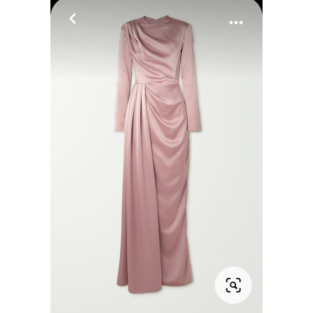 Eghalisa - Custom dress bahan satin maxmara premium Longdress
