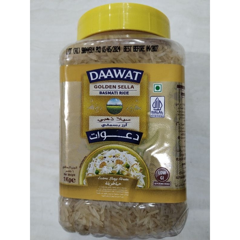 

BERAS BASMATI GOLDEN SELLA 1 KG REPACK EXP 2027